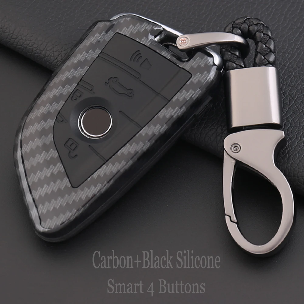 

Amazing Black bag Car Key Fob Shell Cover Case For BMW 218i X1 X5 F15 X6 F16 F48 1 2 5 7 Series 2016 2017 2018 Skin Holder