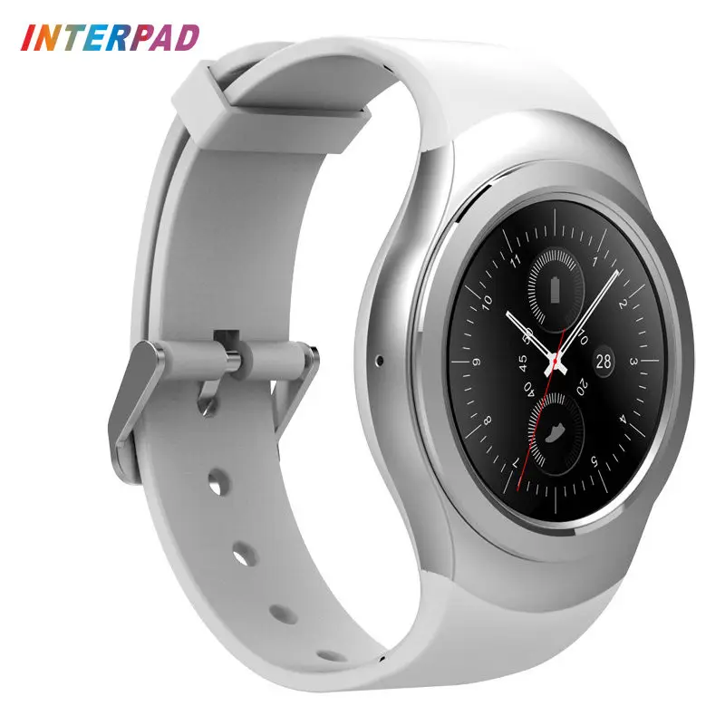 Interpad Rotating Bezel Smartwatch Bluetooth font b Android b font Smart Watch Connected Wristwatch For iOS