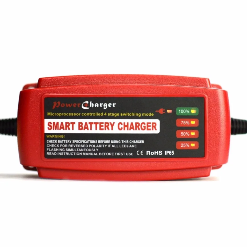 Waterproof 12V 5A Car Battery Charger Maintainer & Desulfator Smart Battery Charger for AGM GEL WET Batteries EU/AU/UK/US Plug