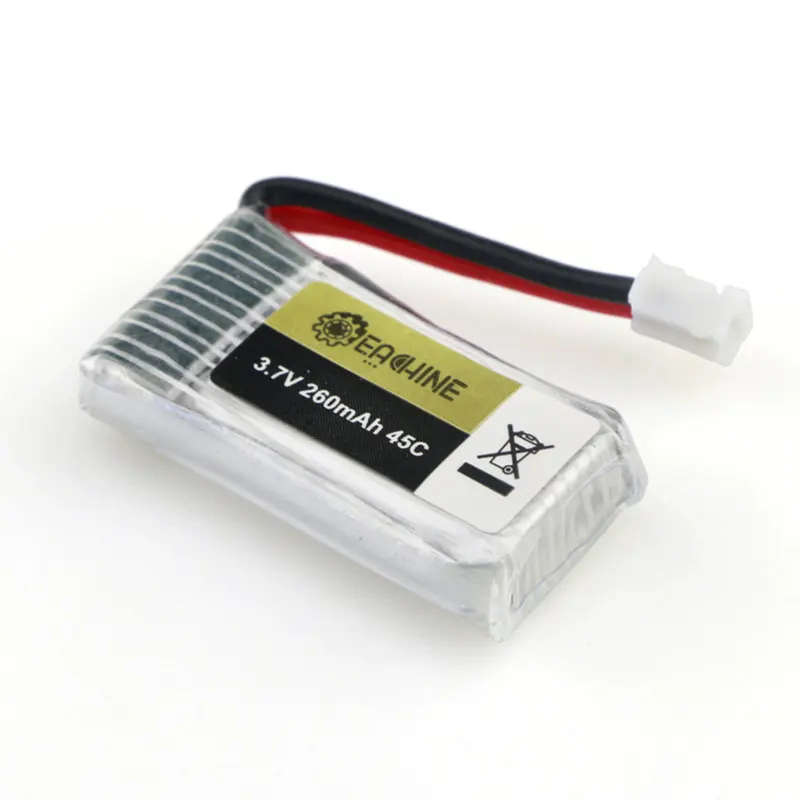 Оригинальный Eachine E013 E010 E010C E011 Мини RC Квадрокоптер Дрон запасная часть 3 7 V 260MAH 45C Lipo