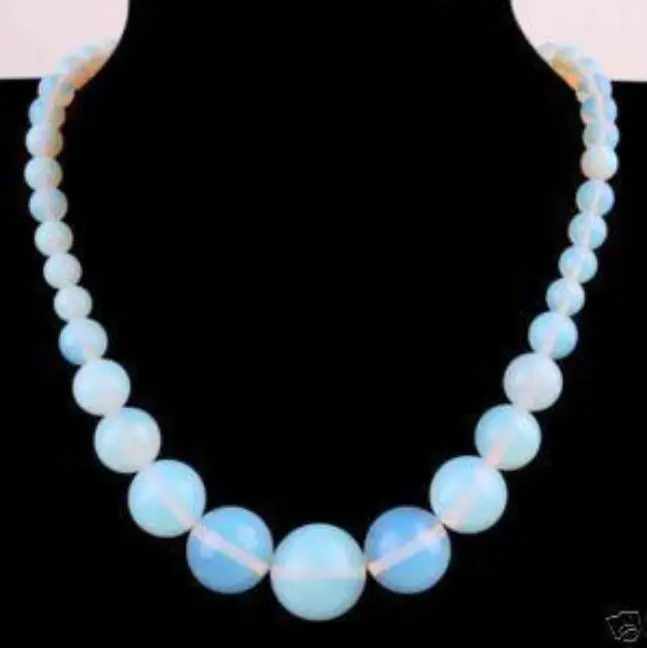 

wholesale natural Opal Round Beads Necklace18