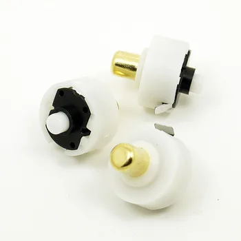 

10pcs Led Glare Flashlight Tail Switch C8 Flashlight Accessories Tail Copper Column Spring Push Button Switch Diameter 20MM