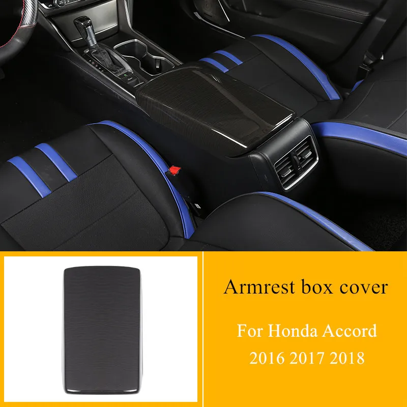 

5 Colors Car Armrest Box Cover Trim ABS Interior Decoration Accessories For Honda Accord 2018 For Honda INSPIRE Car Styling