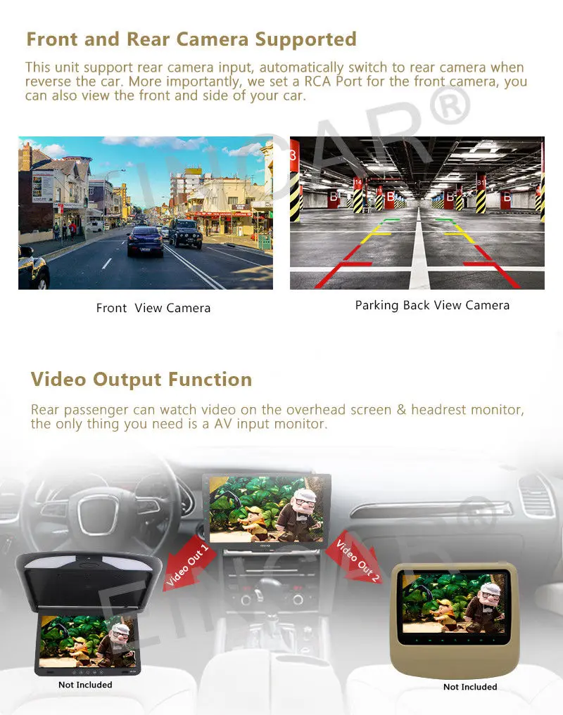 Flash Deal CAM Android 6.0 2GB 10.1"2DIN Car GPS Radio Bluetooth Double DIN 3G Touch NO DVD 16