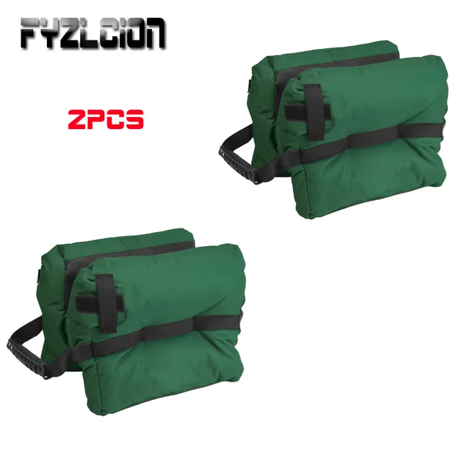US $20.39 2PC Unfilled Green Hunting Shooting Bag Gun Front Rear Bag Stand Rifle Support Sandbag Target Sport