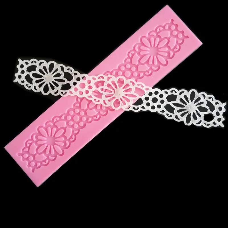 

1pc sunflower lace mold Embossing Mat Fondant Silicone Sugarpaste Mould Sunflower Gift Decorating Tools 04095