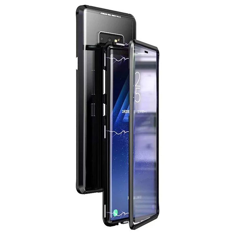 

360° Full Body Case for Samsung Galaxy Note 9 Front and Back of Clear Touchable Strong HD Tempered Glass