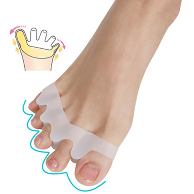 

Silicone Pedicure Foot Care Pedicure Tool For Legs Finger Toe Separator Divider Thumb Bunion Hallux Valgus Protector