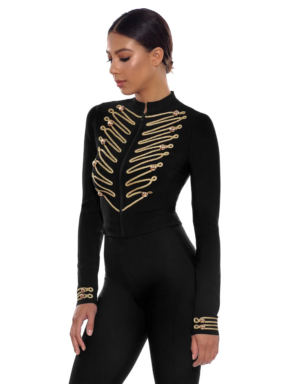 Longues À Manches Piste Arrivée De Tranchée 2019 Rayé Belle Nouvelle Mode Bandage Sexy Manteau xqIZTw4