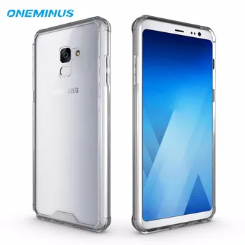 

for Samsung galaxy A8 2018 case Shock-resistant A8 Plus case Clear Transparent Hard back Phone bag A 8 Armour Cover S9 case Plus