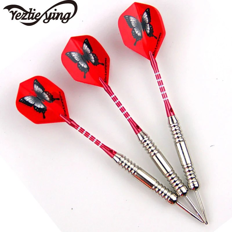 New 3Pcs / Sets Of Professional Darts 26g Steel Sharp Ring Red