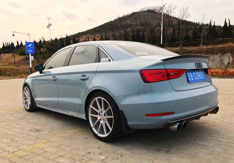 A3 S3 8V задний багажник из углеродного волокна спойлер крыло для Audi A3 S3 8V Sedan- V стиль