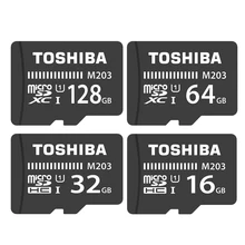 TOSHIBA Micro SD карта класс 10 M203 16 ГБ 32 ГБ Оригинальная карта памяти M303 64 Гб 128 ГБ TF карта до 98 МБ/с./с флеш-карта для телефона