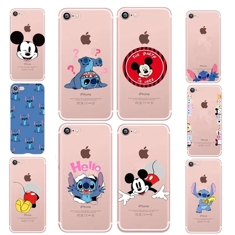 Для Fundas iphone 7 чехол для Apple X 5 5S SE 6 6s 8 Plus милый стежок силиконовый телефона s capas |