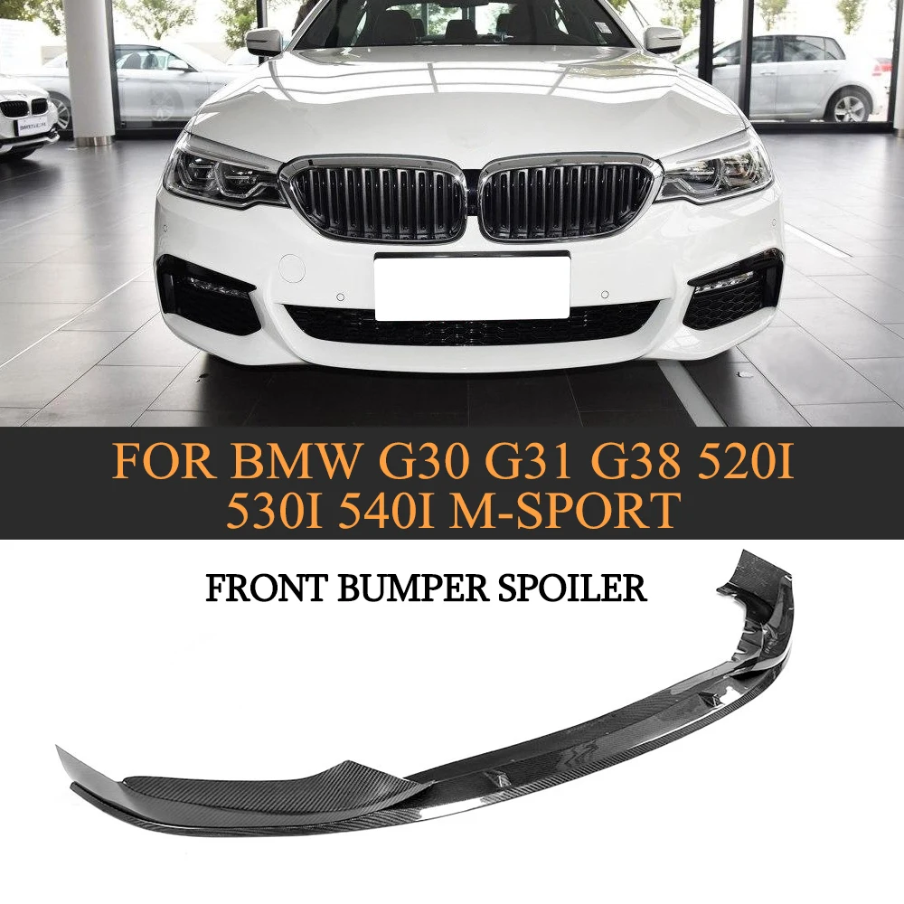Carbon Fiber Front Bumper Lip Spoiler Splitters Apron for BMW 5 series ...