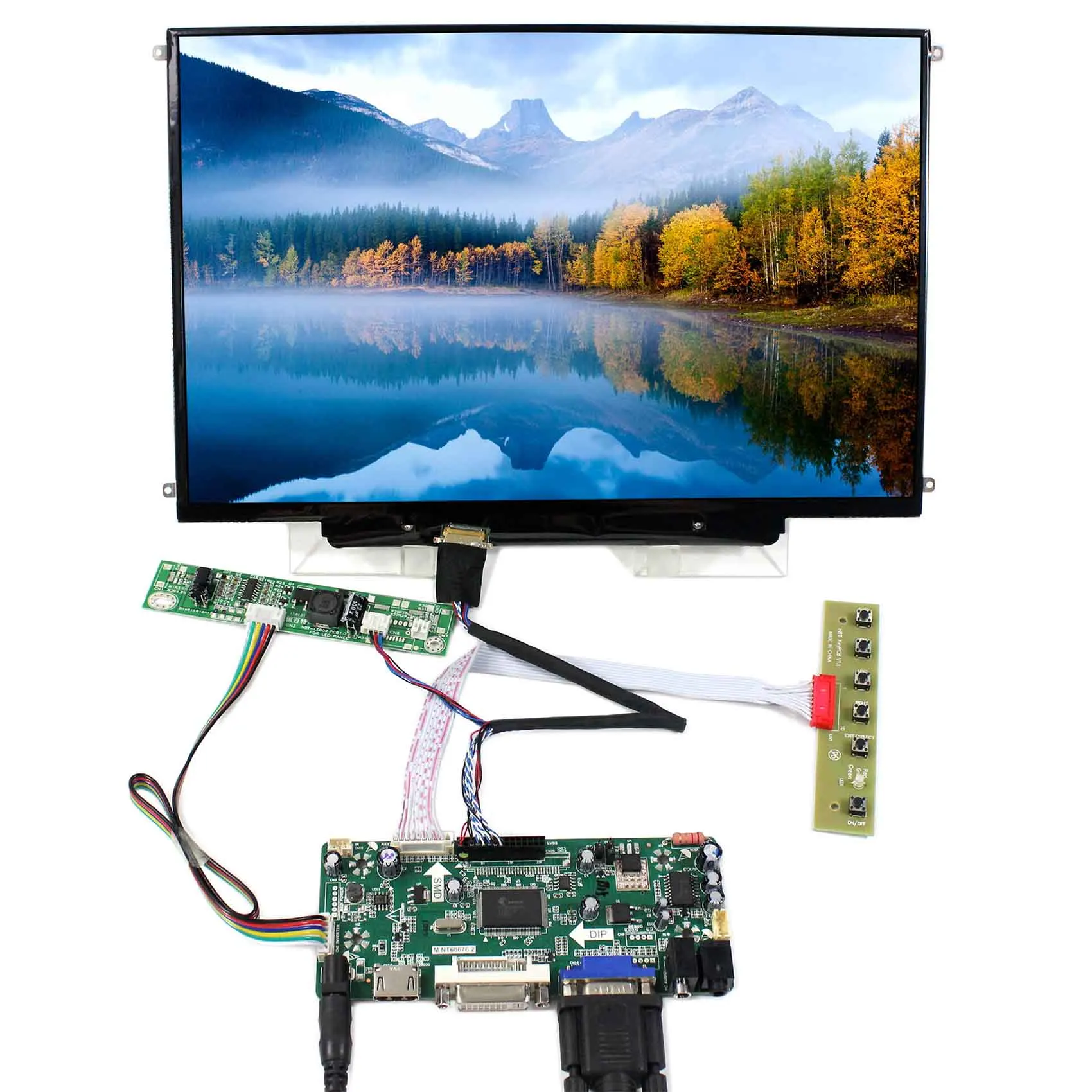13.3inch 1280x800 N133I6-L02 LTN133AT09 LCD Screen With HDMI VGA DVI Audio LCD Controller Board M.NT68676 13.3inch 1280x800 N133I6-L02 LTN133AT09 LCD Screen With HDMI VGA DVI Audio LCD Controller Board M.NT68676