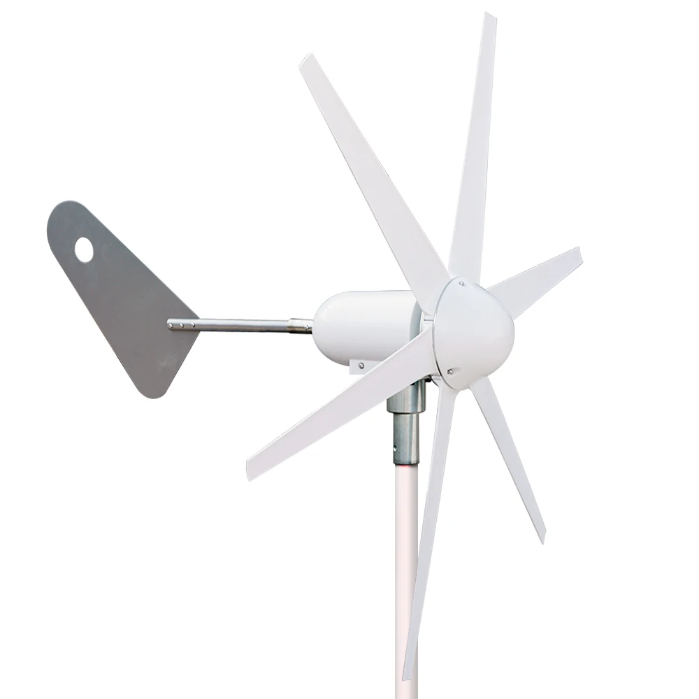 300W Hybrid Wind Turbine Generator 12V 6 Blades Charging Home Camping
