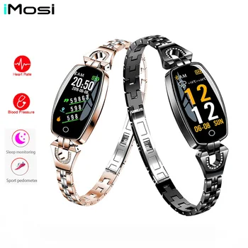 

H8 Women Girl Smart Band Blood Pressure Heart Rate Monitor Wrist Watch Bracelet Fitness Bracelet Tracker Pedometer Wristband