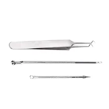 Набор инструментов для удаления прыщ, шрам, акне, игл для удаления акне, 3 шт