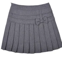 Осенняя и зимняя новая плиссированная юбка, шерстяная Женская юбка размера плюс