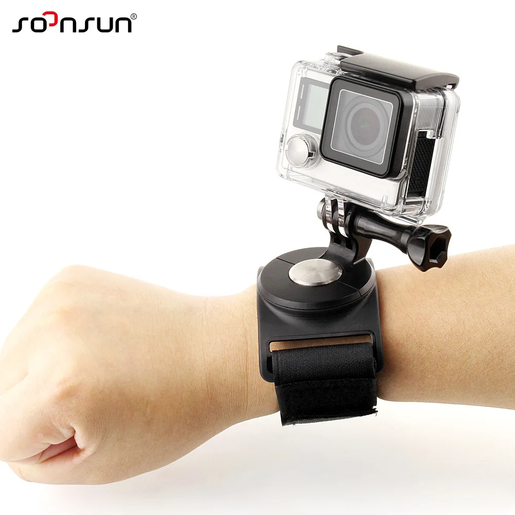 SOONSUN 3 в 1 вращающаяся на 360 градусов перчатка крепление + ремешок запястье ногу