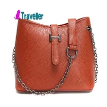 Frauen umhängetasche 2016 neue pu-leder dame Crossbody taschen lässige Ketten umhängetasche einfache frauen handtaschen bolsas Kleine tasche