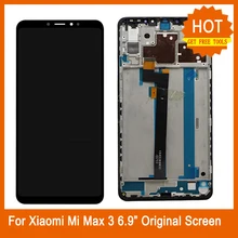 Для Xiaomi Mi Max3 Max 3 ЖК-дисплей кодирующий преобразователь сенсорного экрана в сборе для Xiaomi Mi Max2 Max3 Max 2 3 ЖК-дисплей с рамкой
