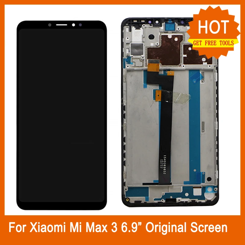 

For Xiaomi Mi Max3 Max 3 LCD Display Touch Screen Digitizer Assembly For Xiaomi Mi Max2 Max3 Max 2 3 LCD Display With Frame