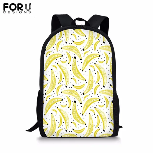 CDYH0464C FORUDESIGNS/рюкзак с изображением для подростков, девочек и мальчиков, модная школьная сумка с фруктами, детский студенческий рюкзак, Mochila Bolsa - Цвет: CDYH0464C
