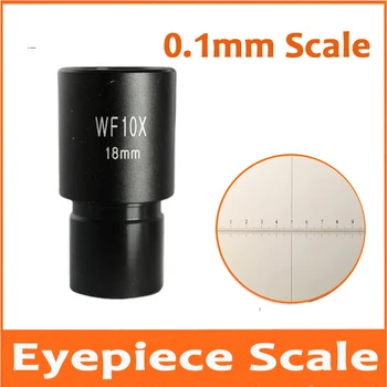

8pcs/Bag WF10X Wide Angle Lab Student School Biological Microscope Eyepiece Reticle Lens 10 Times 23.2mm with Scale Ruler 0.1mm