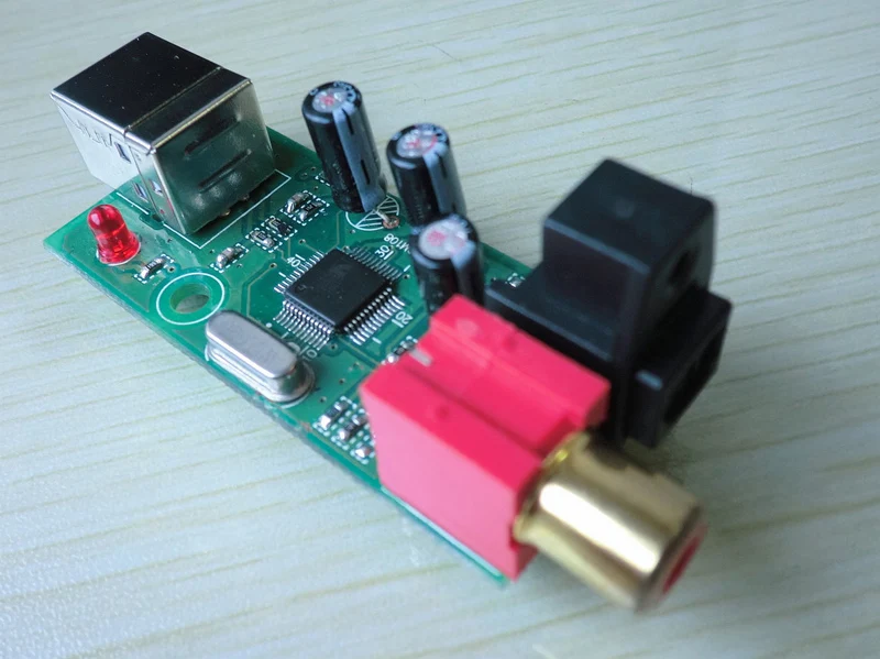 USB Sound Card USB to Coaxial / Digital Fiber / SPDIF / DTS/ AC3 Conversion Board Support WAV, APE, FLAC, MP3 Audio