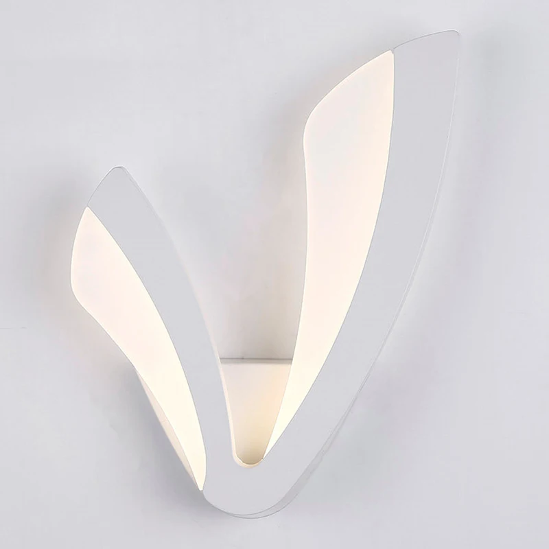 

DX Modern Led Wall Lamp Home Decor Lighting Fixture Aluminum Light Bedroom Kids Room Lights Rabbit Ears Luminaire Warm Luster