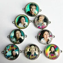 30 pçs/lote Super pop cantor Elenco de Soja Soja Luna Luna 20mm Cameo Cabochons Jóias Encontrar Pingente pulseira Brincos configurações
