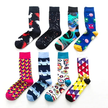 

2020 Winter Warm Fashion Style Socks Short Chicken Geometry Pattern Funny Cotton Socks Women Men Unisex Happy Socks Female