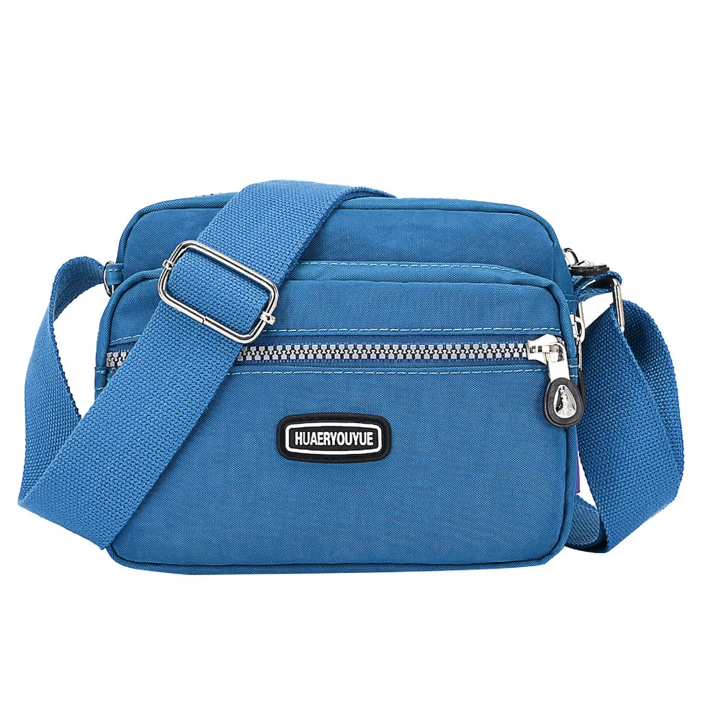 Luxury Shoulder Bag Female Women Nylon Shoulder Bag Waterproof Elegant Daily Shopping Handbag сумка женская#619P - Цвет: Blue