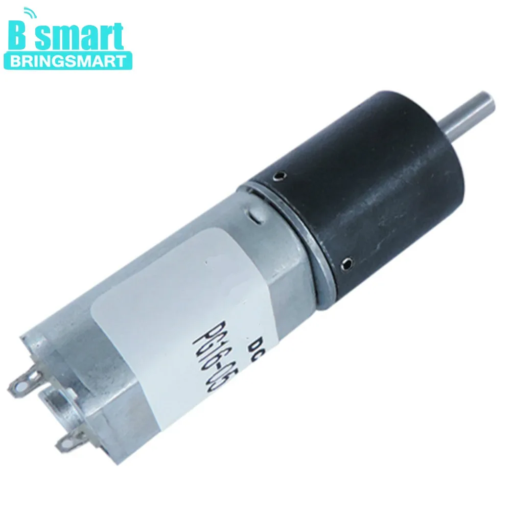 

BRINGSMART Large Torque Small Motor Planetary DC Gear Motor PG16-050 6v Low Speed 120rpm Use For Home Appliance Electric Motor