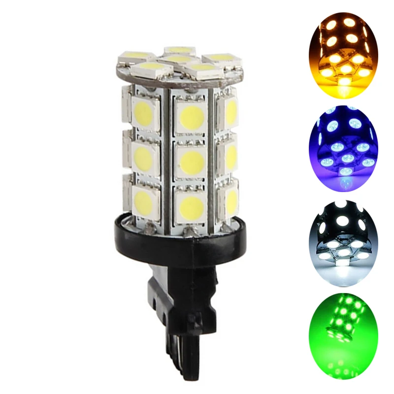 Практичные светодиодные огни WY21W W21/5W 7443 7440 T20 27SMD 5050 для поворота автомобиля
