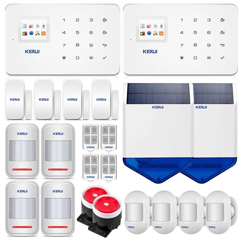 

KERUI G18 Wireless Home GSM Security Alarm System Wireless Solar Siren
