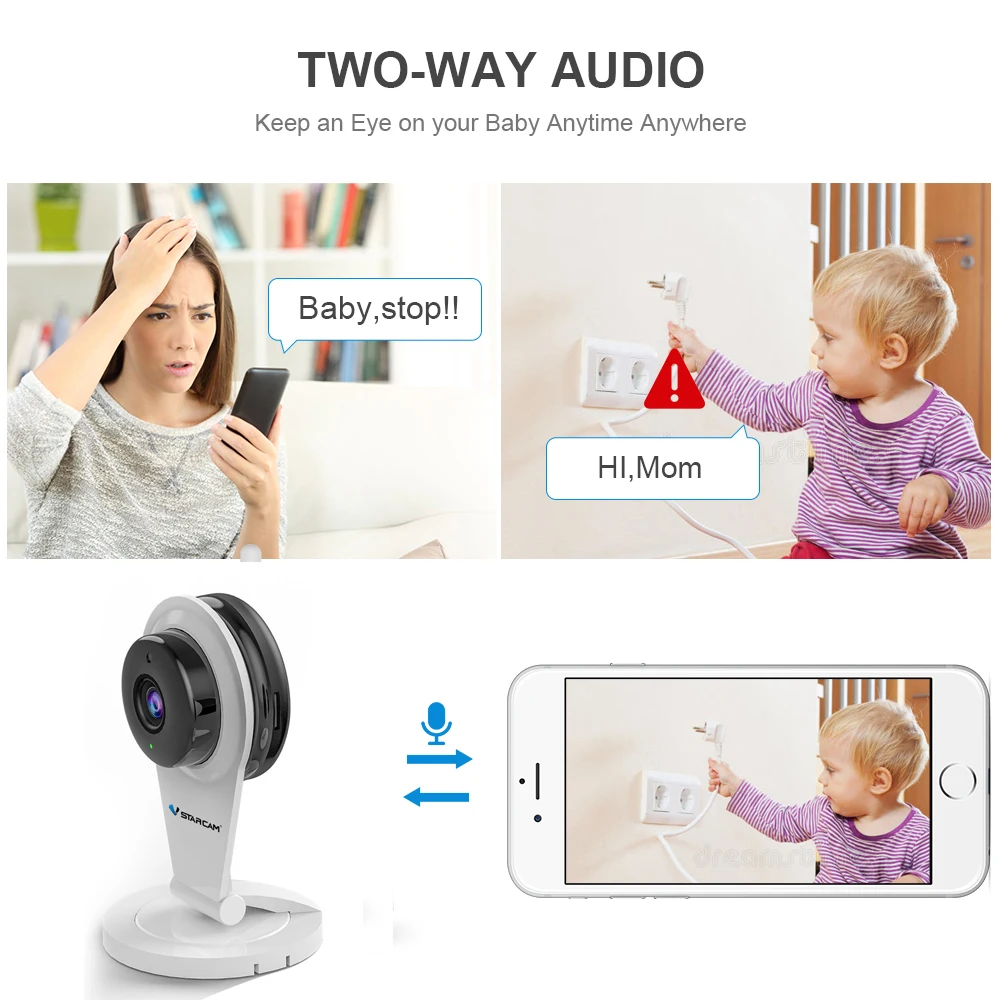  Vstarcam G96 720P HD IP Camera Wireless Network CCTV Camera IR-Cut Two Way audio Mini Wifi Security - 32902236422