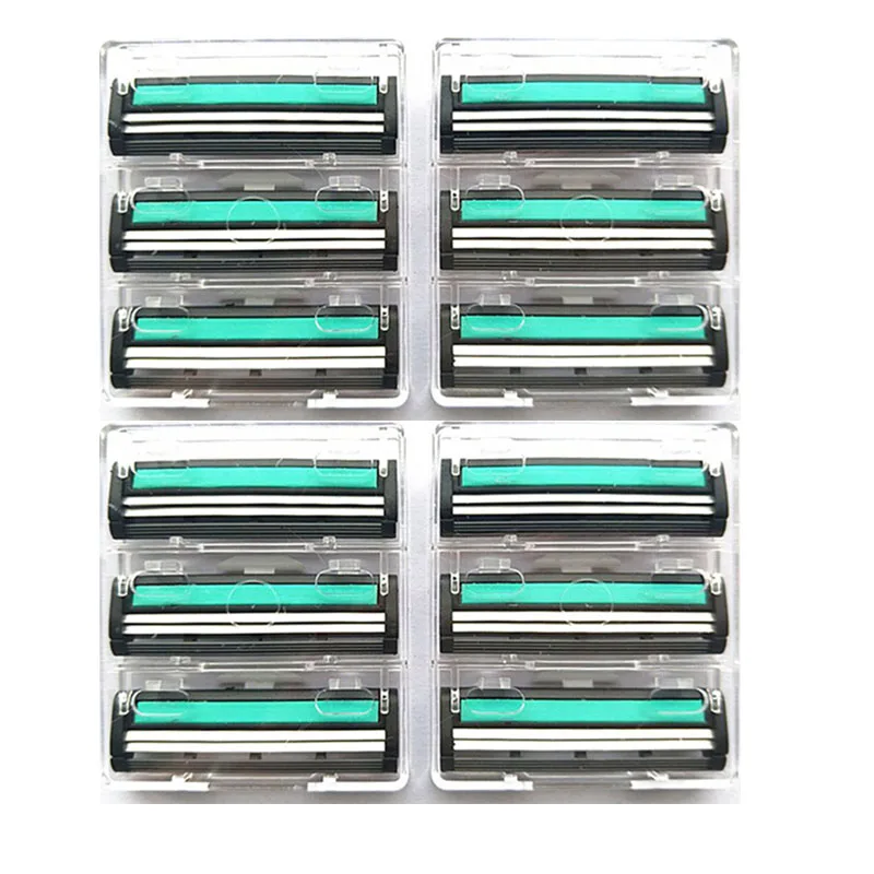12pcs/lot wholesale High Quality Men's Razor Blades Shaver Blades mens