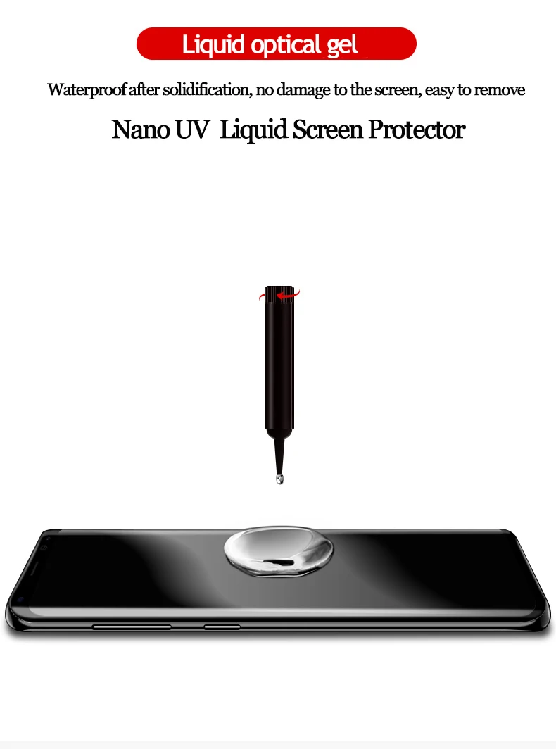 UV Liquid Note 10 полное клеевое закаленное стекло для samsung Galaxy S8 S9 S10 5G Note 8 9 10 Plus Защитная пленка для экрана полное покрытие