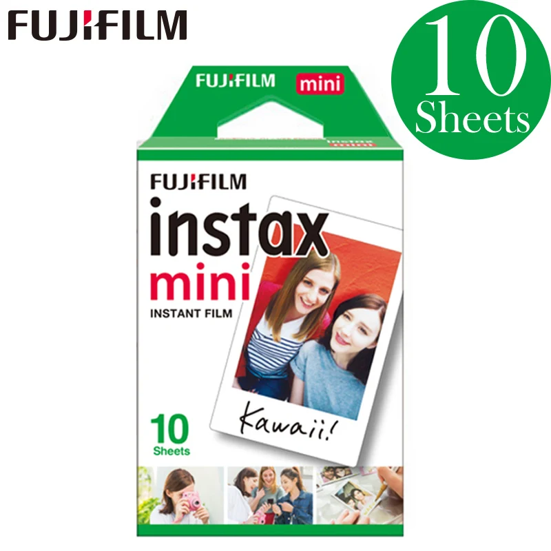 20-100 листов Fujifilm Instax Mini белая пленка мгновенная фотобумага для Instax Mini 8 9 7s 9 70 25 50s 90 камера SP-1 2 камеры - Цвет: 10sheets