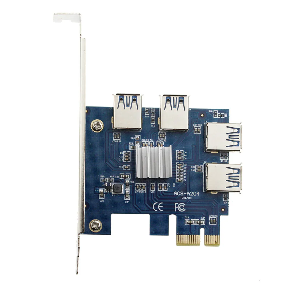 Лидер продаж 2018 Райзер PCI Express карта E от 1x до 16x1 4 PCIE USB 3 0 слот усилитель