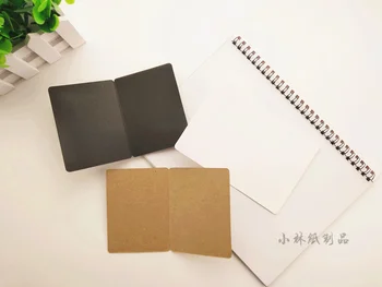 

50pcs Kraft Fold Blank Card DIY Word Card Graffiti Invitation Commemorative Message Card Printable