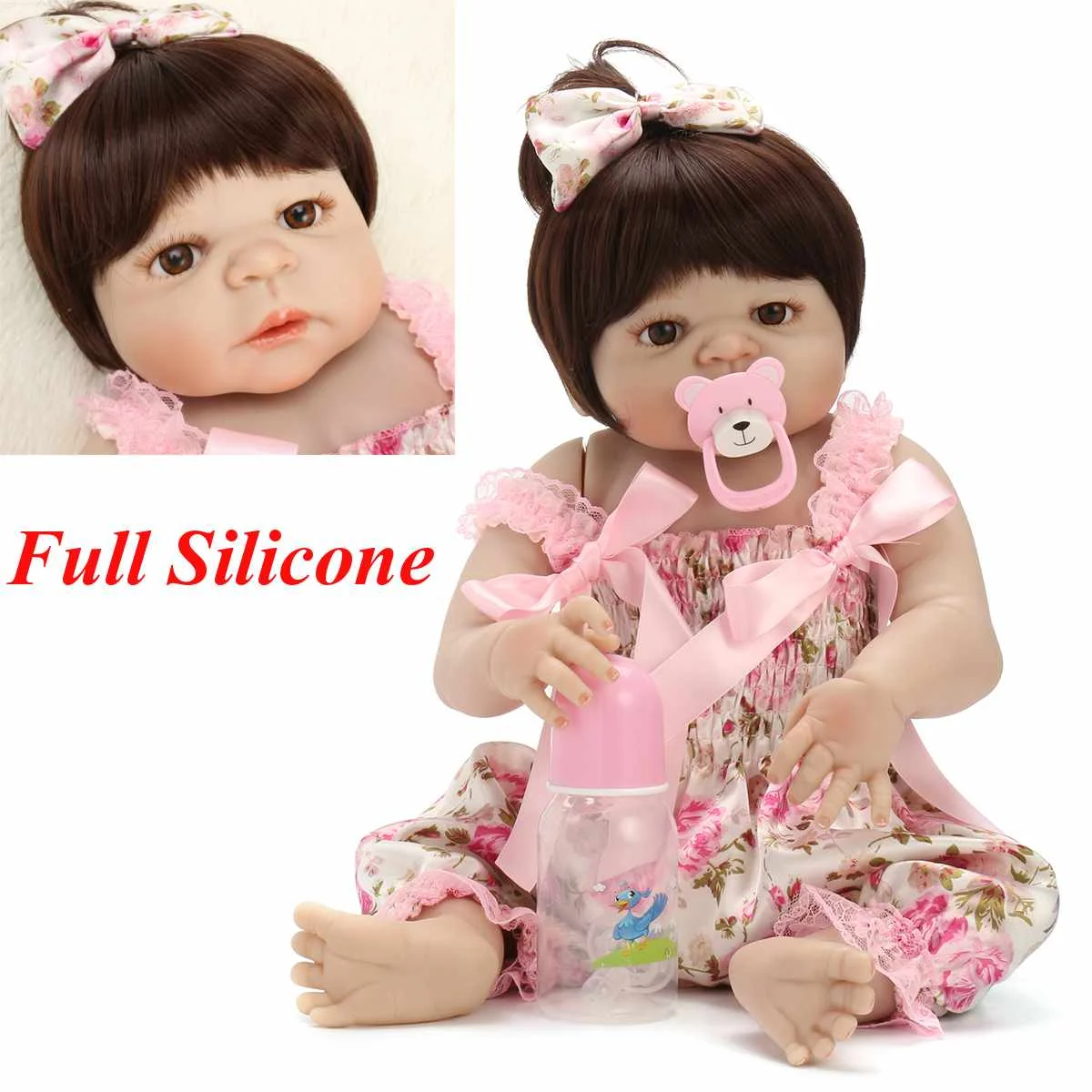 

56cm Soft Silicone Reborn Baby Lifelike Baby Doll Toddler Bonecas Toy Kid Doll Bebes Reborn Brinquedos Reborn Toys Kids Gifts
