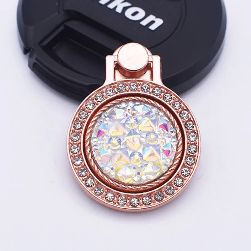 Diamond-studded Pearl Gemstones Pocket Watch Mobile Phone Ring Buckle Bracket Mobile Phone Universal Ring Bracket Ring Bracket mobile holder for wall