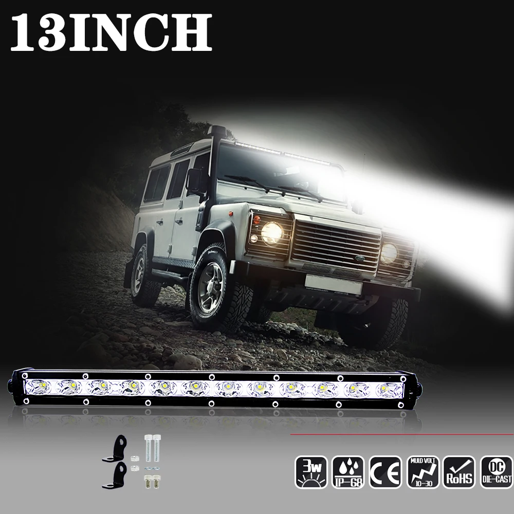 7 дюймов 18 Вт и 13 дюймов 36 Вт Рабочий светильник светодиодный противотуманный светильник s внедорожный мотоцикл для грузовика Jeep ATV SUV лодки дорожная лампа