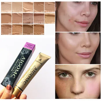

Aigomc Invisible full Cove Foundation Make Up Concealer Whitening Moisturizer Oilcontrol Waterproof Liquid Foundation