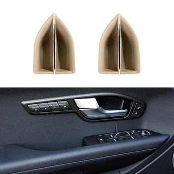 

4pcs Black Beige 4 Doors storage Box Container Box Decorator Cover Trim For Land Rover Range Rover Evoque 2012-2017