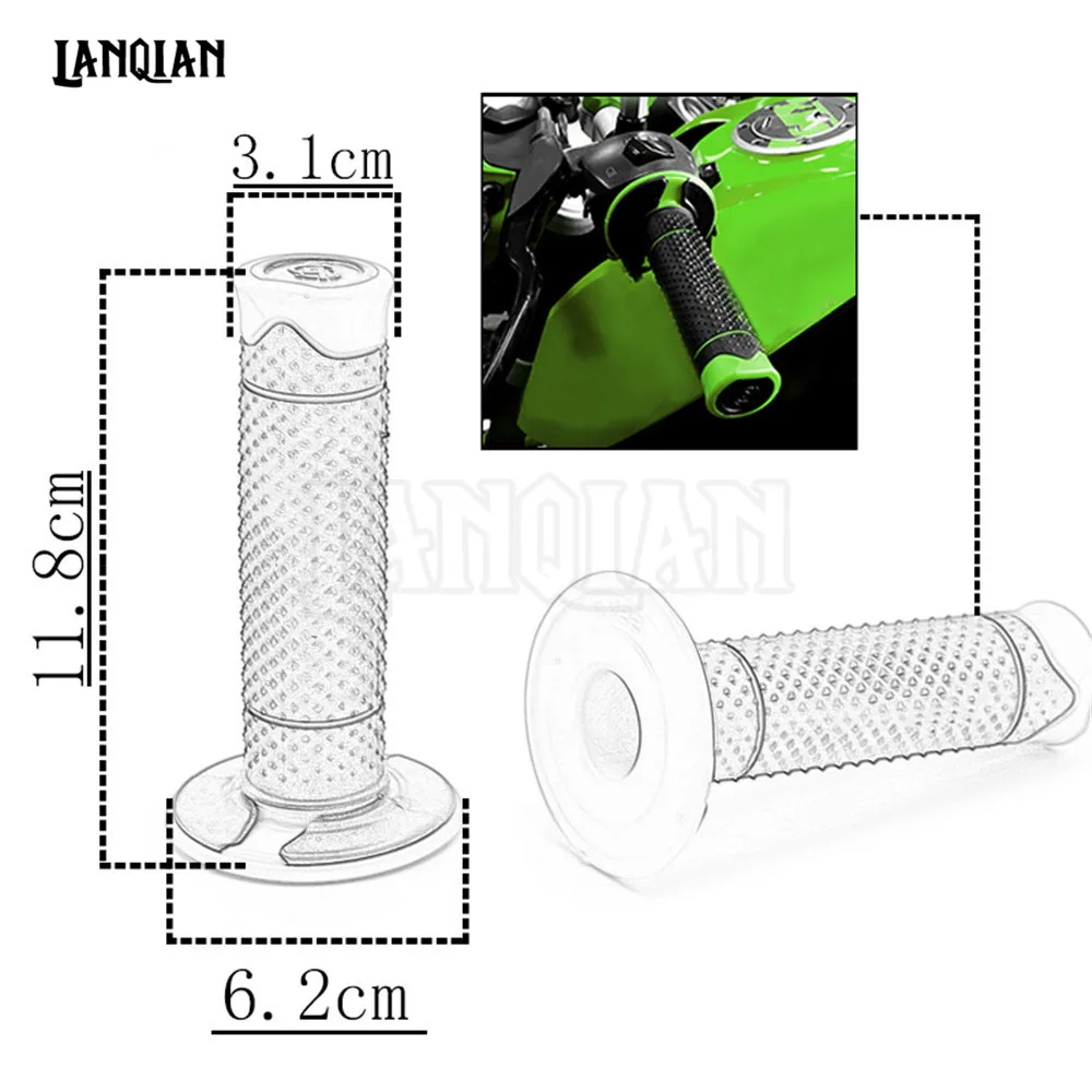 С 22 мм 7/8 &quotаксессуары для мотоциклов резиновая рукоятка ручки на руль Kawasaki KL650